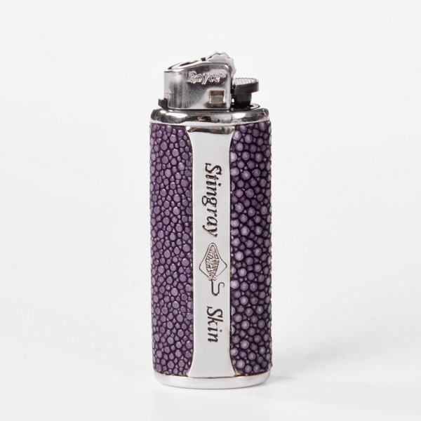 Pouzdro na zapalovač z rejnočí kůže ROT LIGHTER/SP/VIOLET
