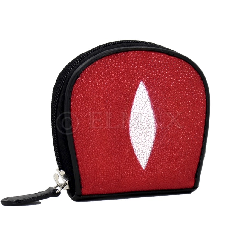 Peněženka na mince z rejnočí kůže ASTR-70001-F/RED