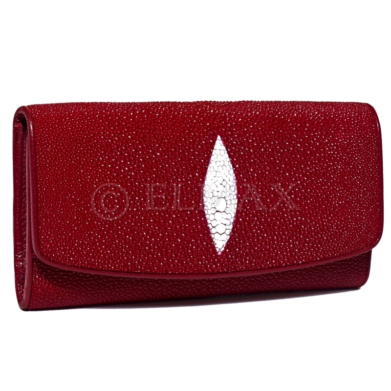 Peněženka z rejnočí kůže dámská WSTR-00800-F/RED CT-460