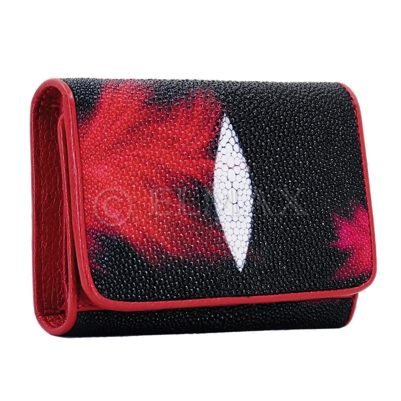 Peněženka z rejnočí kůže dámská WSTR-00300-F/1611 RED