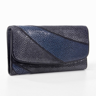 Peněženka z broušené rejnočí kůže dámská ROT W229/SP/BLUE